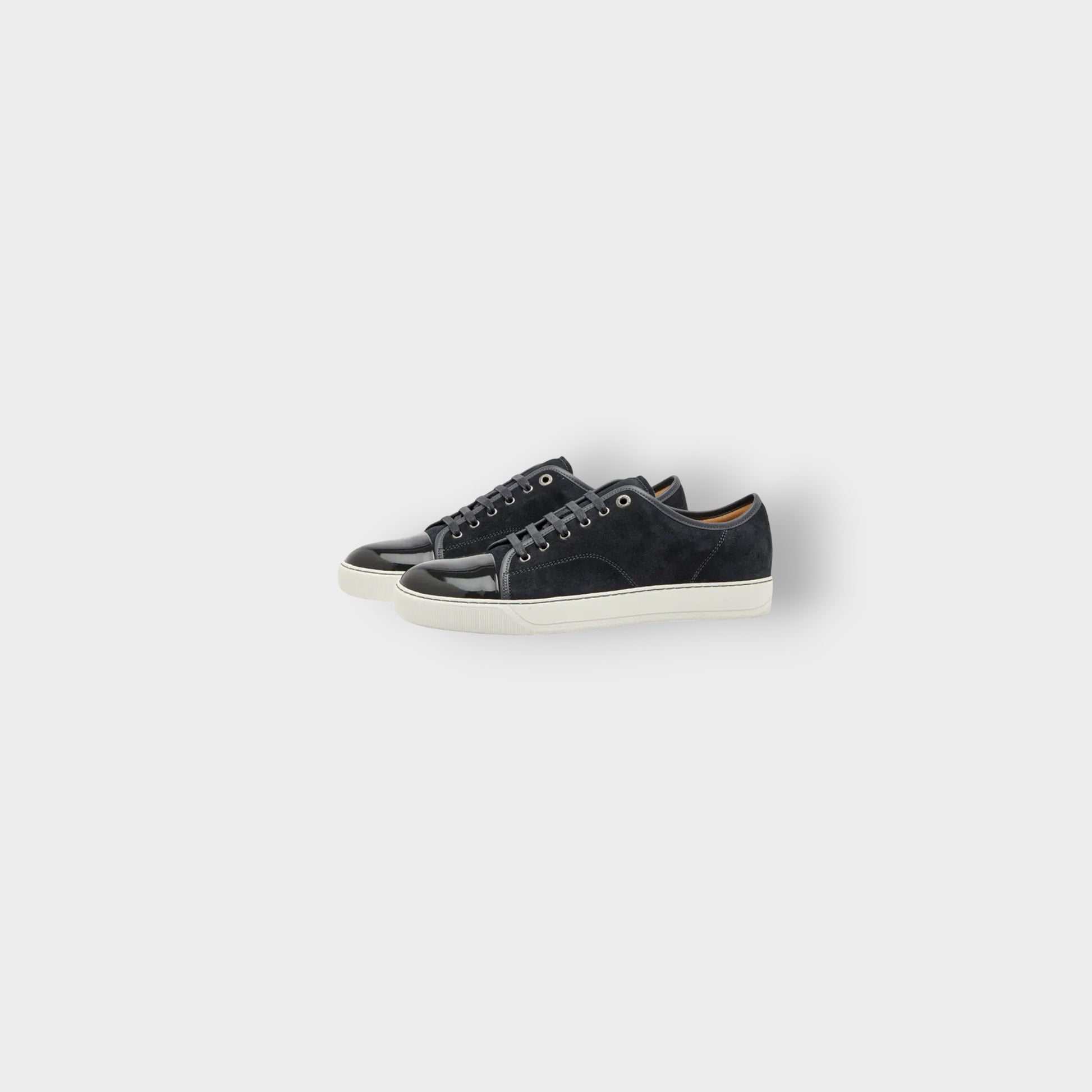 DBB1 Elephant Grey Suede Patent Cap Toe