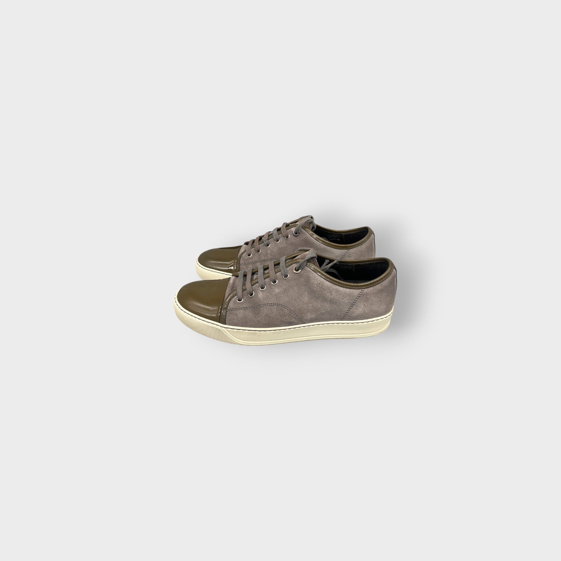 Lanvin Patent Cap Toe Gray | 41