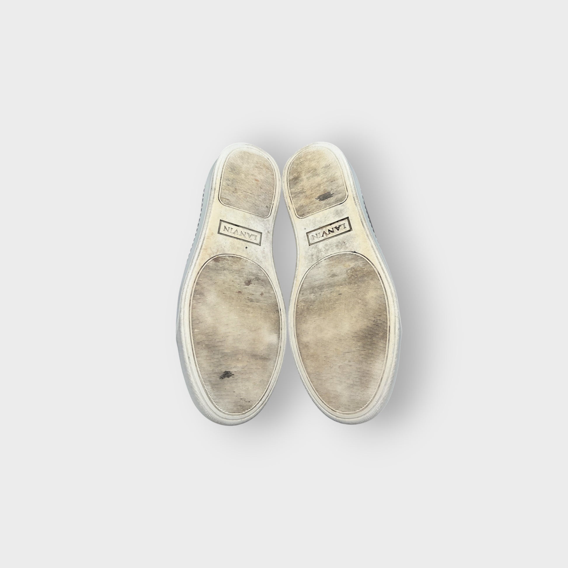 Lanvin Patent Cap Toe Gray | 41